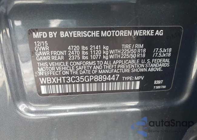 WBXHT3C35GP889447: 41914238