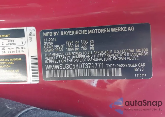 WMWSU3C58DT371771: 41914049