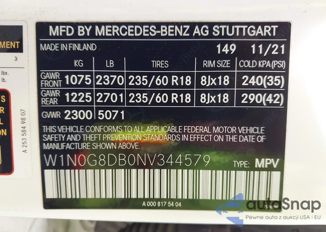 W1N0G8DB0NV344579: 41915425