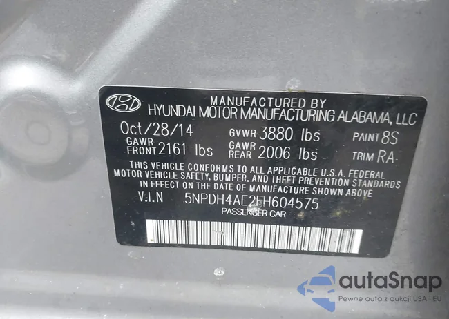 5NPDH4AE2FH604575: 41915640