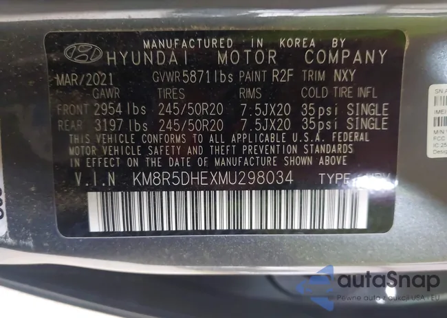 KM8R5DHEXMU298034: 41916557