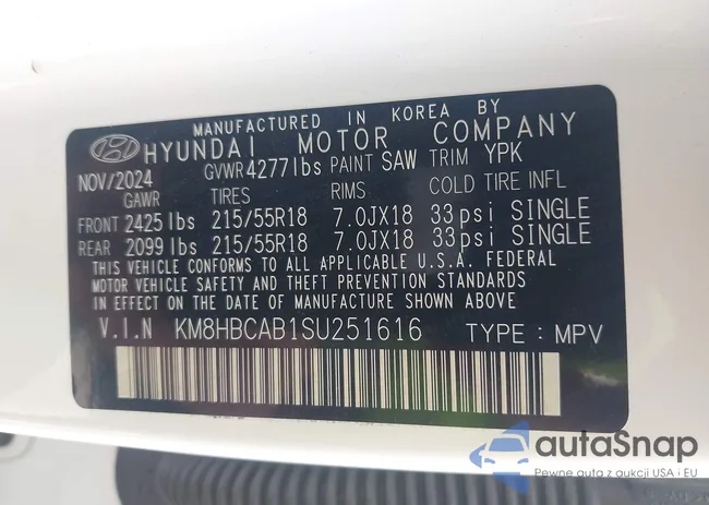 KM8HBCAB1SU251616: 41915714