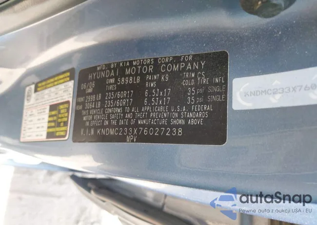 KNDMC233X76027238: 41915942