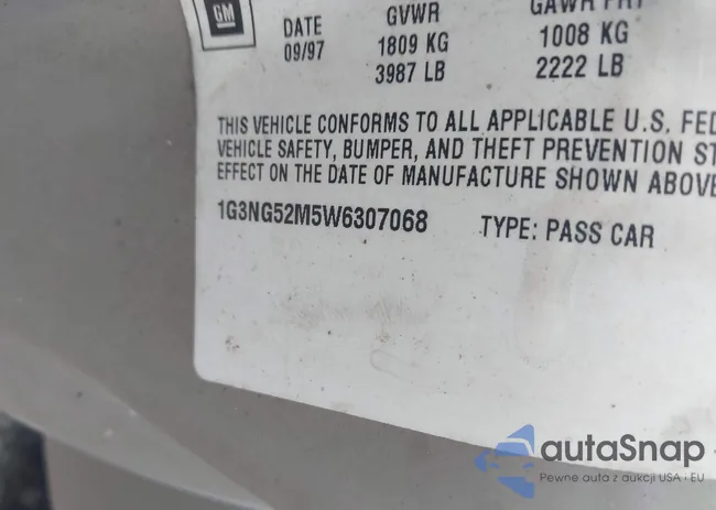 1G3NG52M5W6307068: 41917540