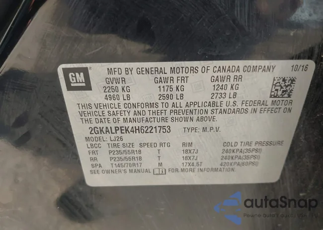 2GKALPEK4H6221753: 41916746