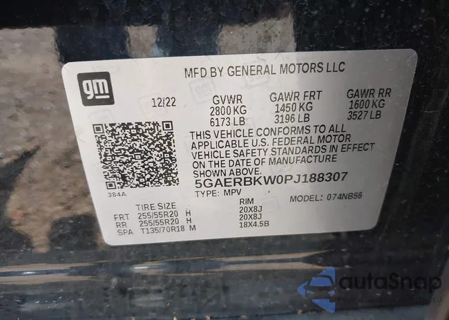 5GAERBKW0PJ188307: 41919070