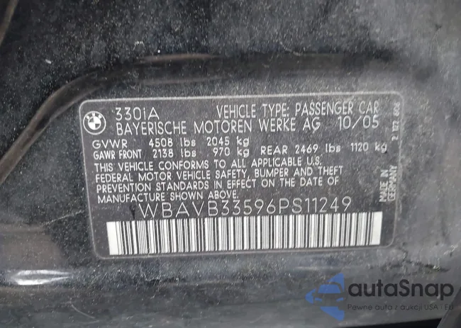 WBAVB33596PS11249: 41919148