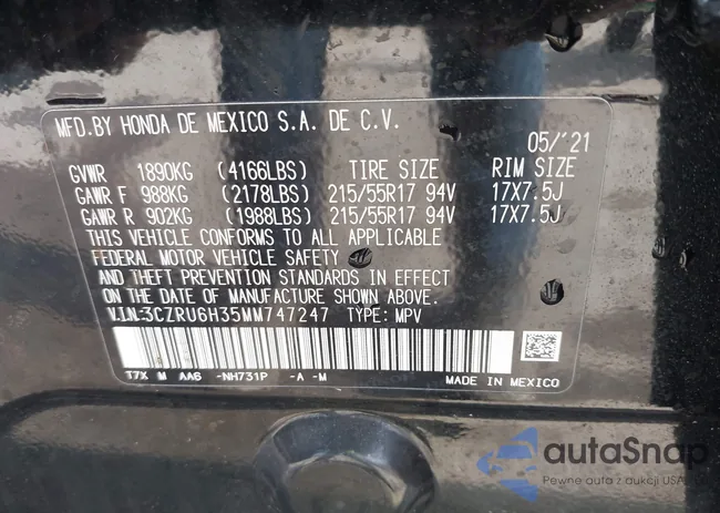 3CZRU6H35MM747247: 41918666