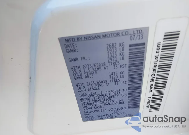 5N1AL0MN6EC503891: 41918685