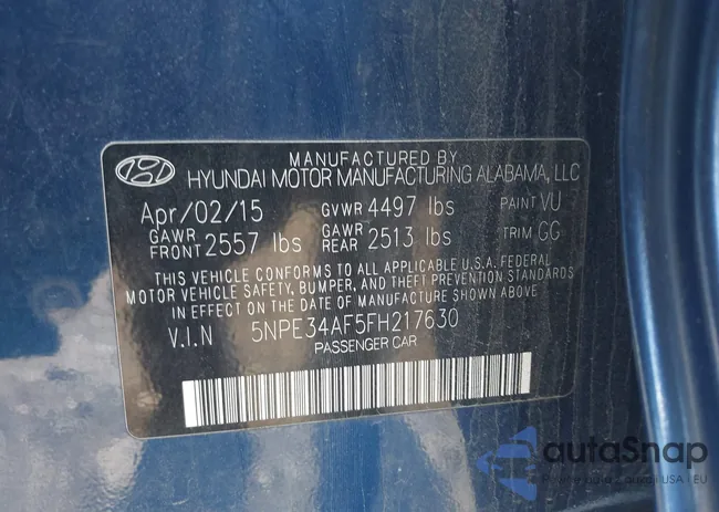 5NPE34AF5FH217630: 41920256