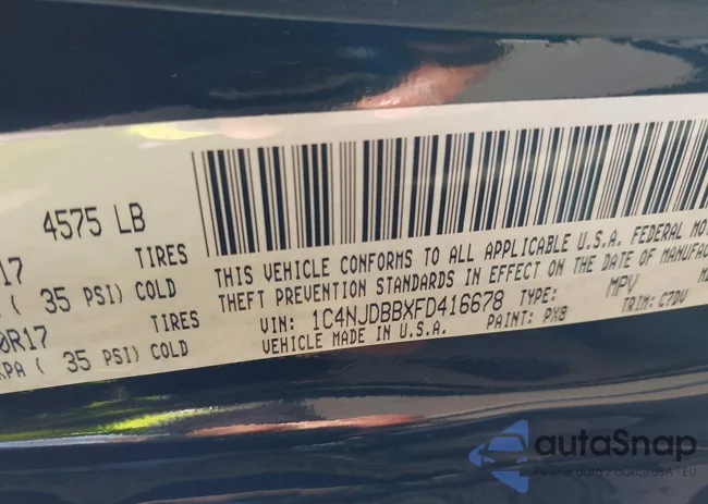 1C4NJDBBXFD416678: 41920421