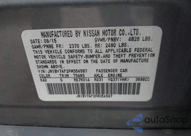 JN1BV7AP2FM354587: 41920424