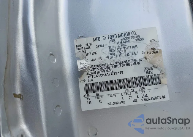 1FTEX1C83AFD29329: 41919764