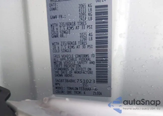 5N1BT3BA8RC751023: 41919792