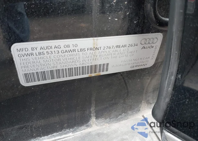 WAUFGAFBXBN020070: 41921287