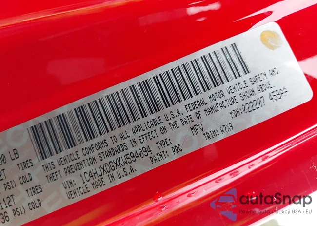 1C4HJXDGXKW594094: 41920857