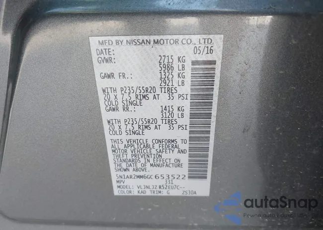 5N1AR2MM6GC653522: 41920988