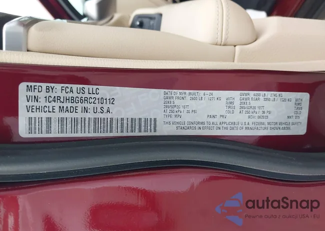 1C4RJHBG6RC210112: 41922044