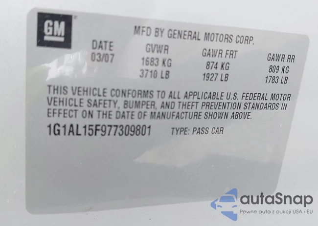 1G1AL15F977309801: 41922072