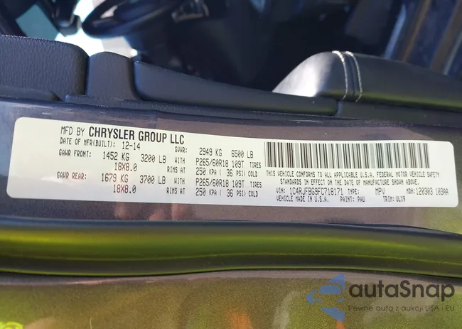 1C4RJFBG9FC718171: 41921910