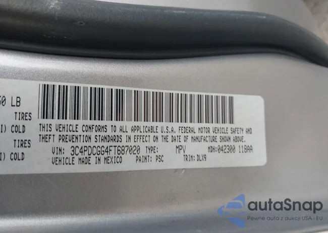 3C4PDCGG4FT687020: 41923034