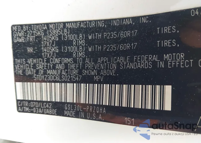 5TDYZ3DC6LS021547: 41923080