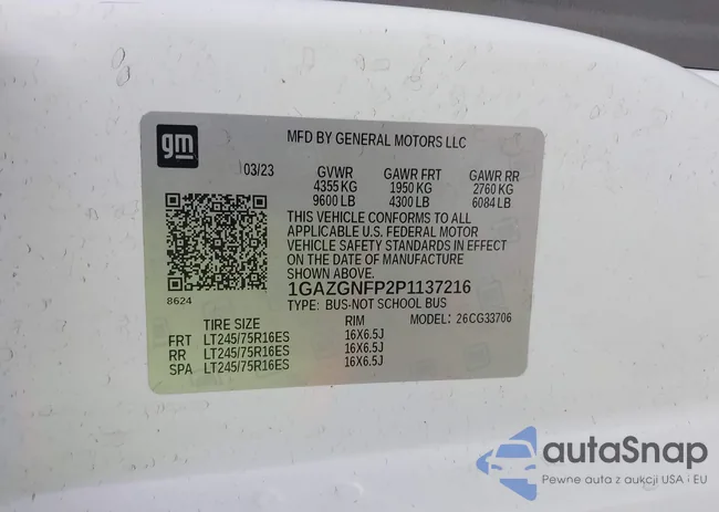 1GAZGNFP2P1137216: 41923220