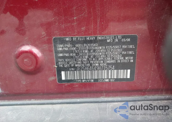 JF2SH64649H715754: 41923241