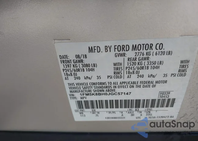 1FM5K8BH0JGC57147: 41923522