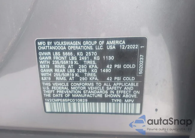 1V2CMPE85PC010829: 41922788