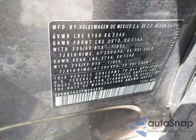 3VVNB7AX2PM064599: 41923005