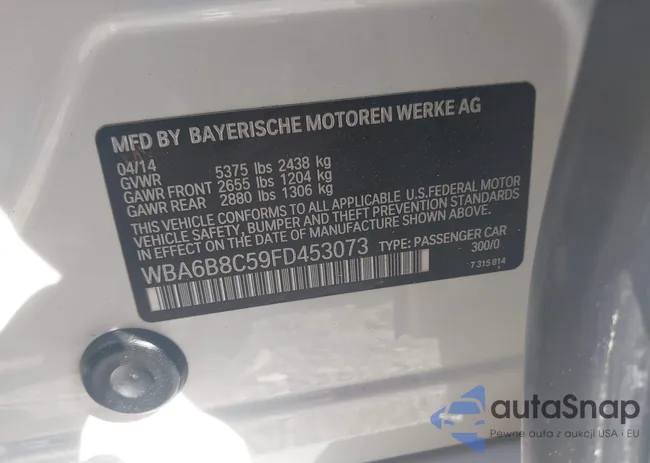 WBA6B8C59FD453073: 41924061