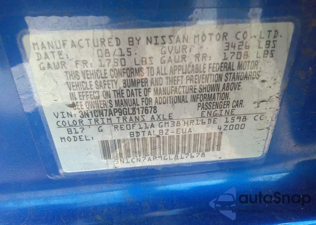 3N1CN7AP9GL817678: 41924728