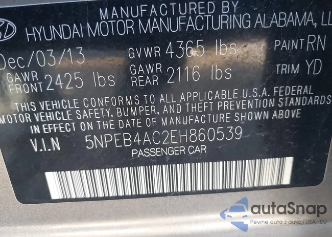 5NPEB4AC2EH860539: 41924765