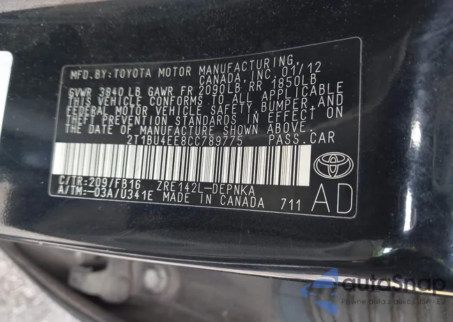 2T1BU4EE8CC789775: 41924949