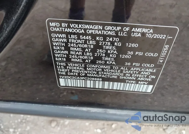 1V2DC2CA3PC208888: 41926114