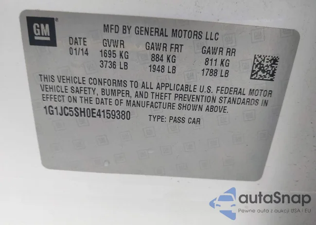 1G1JC5SH0E4159380: 41926124