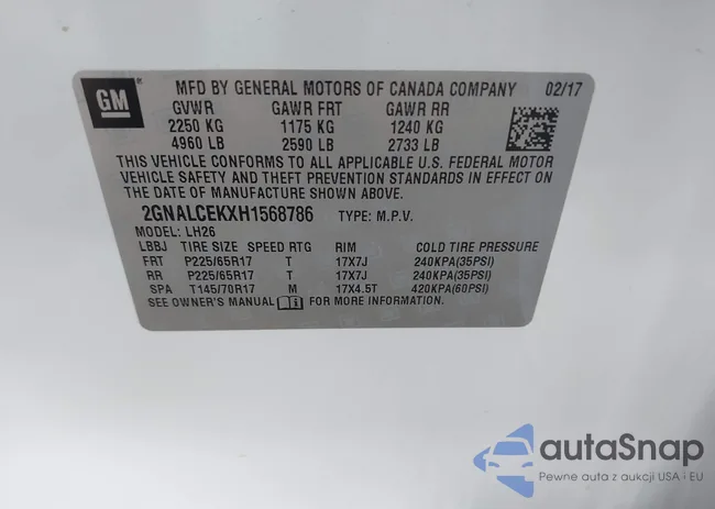 2GNALCEKXH1568786: 41926129