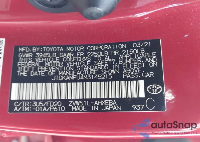 JTDKAMFU4M3145215: 41926274