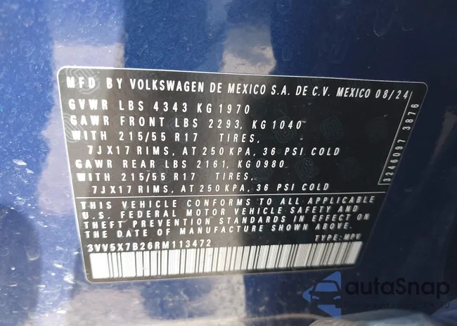 3VV5X7B26RM113472: 41925942