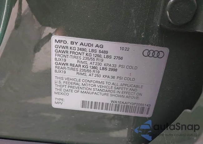 WA1EAAFY0P2055143: 41928436