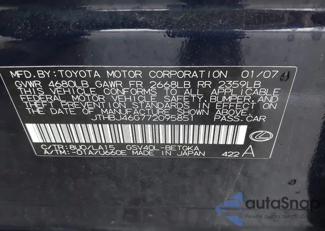 JTHBJ46G772095851: 41927920