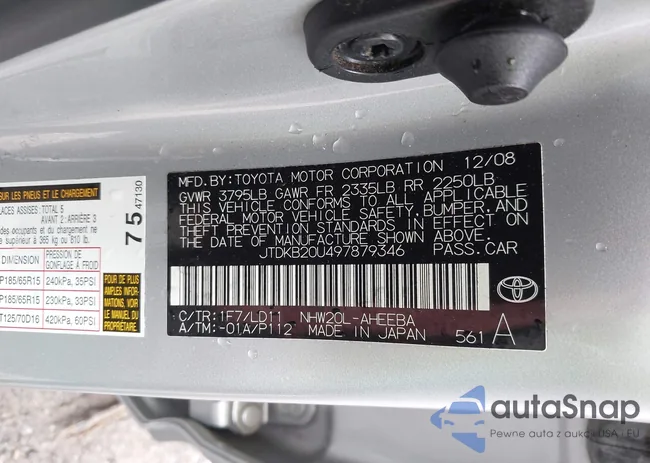 JTDKB20U497879346: 41927970