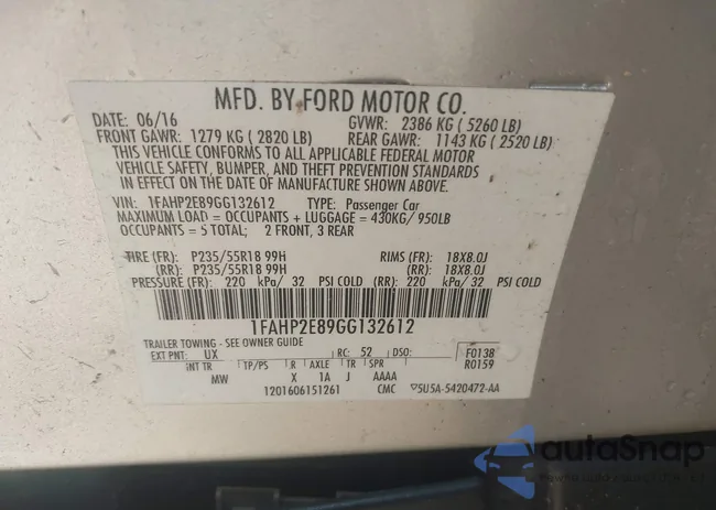 1FAHP2E89GG132612: 41929044