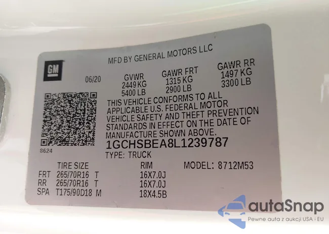 1GCHSBEA8L1239787: 41929163