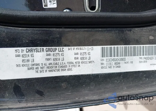 2C3CDXBGXEH189655: 41929452