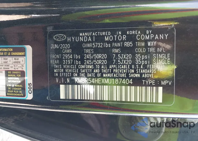 KM8R54HEXMU187404: 41929022