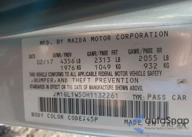 JM1GL1W50H1132261: 41930610