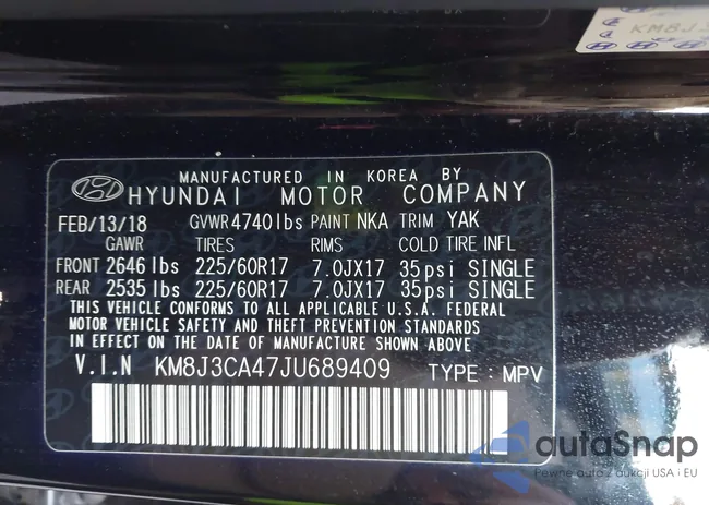 KM8J3CA47JU689409: 41931096