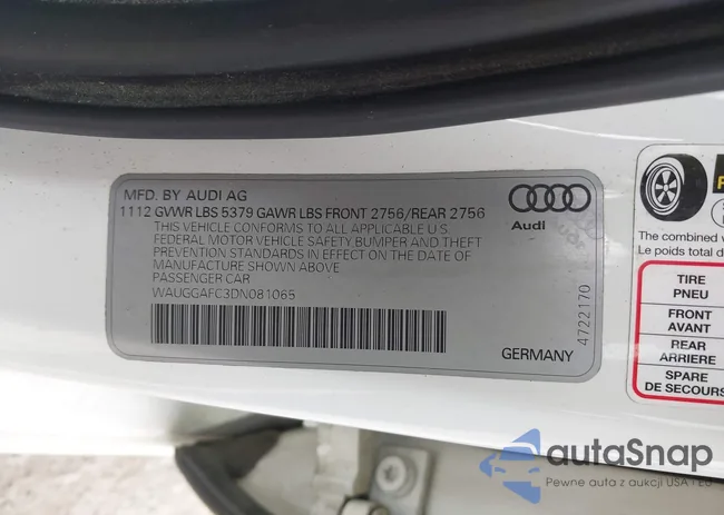 WAUGGAFC3DN081065: 41931342